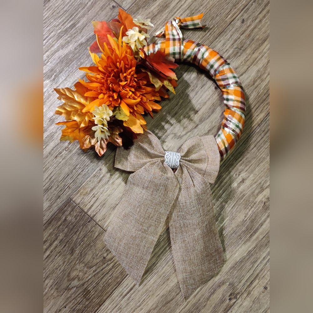 Small Handmade fall wreath